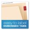 Pendaflex Manila End Tab Folders, Straight Tabs, Legal Size, Manila, 100PK H210D - alternate 6