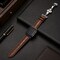 Elegani Alligator-Embossed Leather Band Compatible with Apple Watch 49mm, Brown, Black Buckle LAD-BRNBRN-BLK-49 - alternate 4