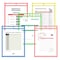 C-Line Products 9" x 12" Assorted Stitched Neon Shop Ticket Holders, 10/BX 43920 - alternate 7
