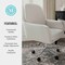 Martha Stewart Clara Upholstered Office Chair in Bedford Gray/Polished Nickel CH-240231-1-GY-MS - alternate 8