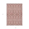Homeroots 9' X 12' Red And Ivory Damask Washable Indoor Outdoor Area Rug 595191 - alternate 6