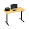 4Dock Gray Frame 55in W x 30in D Particleboard Tabletop Electric Standing Desk w/ Dual-Motor 3-Stage leg ET223 - alternate 1