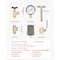 Vevor 1 inx11 in Well Pressure Tank Tee Kit 30/50PSI Pressure Switch 1 in Gate Valve SS3058 - alternate 6