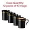Smarty Had A Party 8 oz Black with Gold Edge Rim Round Plastic Coffee Mugs 120 Mugs, 120PK 6934-BKG-CASE - alternate 9