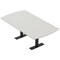Skutchi Designs 6 Person Conference Table With Power Unit | 6' Arc Rectangle Table | Harmony Series HAR-AREC-48X72-T.BK-U779-NA - alternate 1
