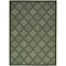 Homeroots 5' X 7' Dark Green And Light Green Trellis Indoor Outdoor Area Rug 545229 - alternate 1