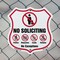 Signmission No Soliciting Shield Sign No Politics Ma, 6 inch X 6 inch, Plastic Sign, 2PK SHI-P-2PACK-6-403 - alternate 6