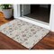 Homeroots 3' X 5' Ivory Brown And Gray Floral Washable Indoor Outdoor Area Rug  605425 - alternate 1