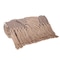 Homeroots 50" X 60" Brown and Beige Woven Cotton Striped Throw Blanket with Tassels and Embroidery 548934 - alternate 6