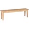 International Concepts Shaker Style Bench, Unfinished BE-60S - alternate 1