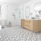 Apollo Tile 11x12 Eastern Brown, Eastern White Marble Polished Floor and Wall Mosaic Tile 4.46 sqft/case, 5PK APLSV88F02A - alternate 12