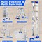 Wrightmaster 11ft Reach Aluminum Multi-Position Ladder w/ Wheels and Stabilizer Bar, 330 lbs. Load Capacity Blue ZOR-11FT-BU - alternate 6