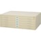 Safco Flat File Cabinet, Tropic Sand, 5 Drawers 4996TSR - alternate 1