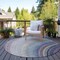 Homeroots 8' Beige Purple And Ivory Round Abstract Washable Indoor Outdoor Area Rug 577285 - alternate 7