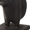 Homeroots Set of Two 7" Black Fabric Bull Decorative Bookends, 2PK 392140 - alternate 8