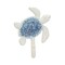 Homeroots 4" Blue And White Cast Iron Turtle Wall Hook 612077 - alternate 7