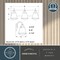 Vaxcel Covington 3-Light Vanity Light, Satin Nickel, Clear Glass, 23-In. Wide W0584 - alternate 9
