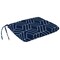 Jordan Mfg Navy Blue/White Polyester Seat Pad 15.5 in. H X 17 in. L 601-5877Q - alternate 1