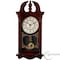 Clockswise 20in Plastic Grandfather Wood-Grain Finish Wall Clock With Battery-Operated Swinging Pendulum, Brown QI004819-20.BN - alternate 1