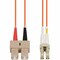 Add-On Addon 2M Sc (Male) To Lc (Male) Orange Om2 Duplex Riser Fiber Patch ADD-SC-LC-2M5OM2 - alternate 1