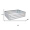 Homeroots 12in X 48in Silver Steel Rectangular Raised Garden Bed 668471 - alternate 4