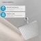 Supplygiant 10 in Straight Ceiling Mount Shower Arm, Flange, Square Arm for Rain Showerhead, Chrome Finish 74-TB32DT-D - alternate 6