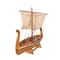 Homeroots 10" Natural Solid Wood Hand Painted Decorative Boat 401869 - alternate 8
