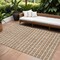Homeroots 9' X 12' Orange Beige And Copper Geometric Washable Indoor Outdoor Area Rug 583316 - alternate 1