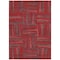 Homeroots 3' X 5' Red And Brown Geometric Washable Indoor Outdoor Area Rug 598298 - alternate 7