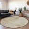 Homeroots 8' Tan And Beige Round Medallion Washable Indoor Outdoor Area Rug 615748 - alternate 7