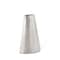 Homeroots 10" Silver Hammered Cone Aluminum Table Vase 530283 - alternate 1