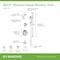 Symmons Birch HydroMersion Double Handle Tub and Shower Trim Kit with Hand Spray (Valve Not Included) 599615TRM - alternate 3