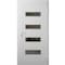 Vdomdoors Front Exterior Prehung Metal-Plastic Door, Manux 8113 White Silk, Office Commercial and Residential MANUX8113EXD-WS-W36xH80-LH - alternate 1