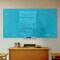 Fab Glass And Mirror Magnetic Dry Erase Glass Board 36in x60in, Blue Frameless Surface Glass Board with Eased Corners - GBZ36x60-SB606 - alternate 7