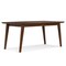 Homeroots 66" Walnut Wood Dining Table 640719 - alternate 1