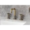 Kingston Brass Widespread Bathroom Faucet with Push Pop-Up Drain, Antique Brass KS1413RNX - alternate 6
