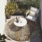 Homeroots 8' Round Brown Round Abstract Washable Non Skid Indoor Outdoor Area Rug 559573 - alternate 7