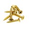 Prime-Line Door and Gate, Safety Hasp Hinge Latch with Fixed Staple 3-1/4 inch with Screws, Brass Plated U 117116 - alternate 8
