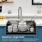 Wrightmaster 30 in. Drop-In Single Bowl 20 Gauge Black Stainless Steel Kitchen Sink with Drain and Hook ZOR-BL01D302208 - alternate 8