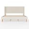 Martha Stewart Maisie King Upholstered Platform Bed, Wingback Headboard and Cushioned Siderails TW-3WDB0032BC-K-OWH-MS - alternate 9