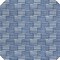 Homeroots 8' Navy Blue And Ivory Round Geometric Washable Indoor Outdoor Area Rug 595021 - alternate 7
