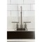 Kingston Brass Double-Handle 4" Centerset High-Arc Bar Faucet, Brushed Nickel FB8498CML - alternate 4