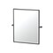 Gatco Bleu 25" Framed Rectangle Mirror, Matte Black 4719XFSM - alternate 1
