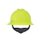 Msa Safety V-Gard Slotted Full Brim Hard Hat, Fas-Trac III Suspension, Type I, Class E, Hi-Vis Yellow/Green 10061515 - alternate 5