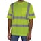 Ergodyne Hi-Vis Shirt, 3XL, Lime, Short Sleeve 22037 - alternate 1