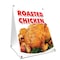 Signmission Roasted Chicken, 36 Inch x 24 Inch A-frame Yard Sign, Plastic Sign SBC-2436-Roasted Chicken - alternate 1