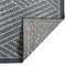 Homeroots 8' Runner Gray and Blue Geometric Stain Resistant Indoor Outdoor Runner Rug 531608 - alternate 7