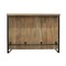Homeroots 55in Gray and Black Solid Wood Sled Console Table With Storage With Storage 490145 - alternate 7