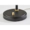Homeroots 24" Black and Gold Metal Desk Lamp With Light Gray Cone Shade 524629 - alternate 5