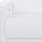 Homeroots 100" White Top Grain Leather Reclining Metal USB Sofa 720432 - alternate 10